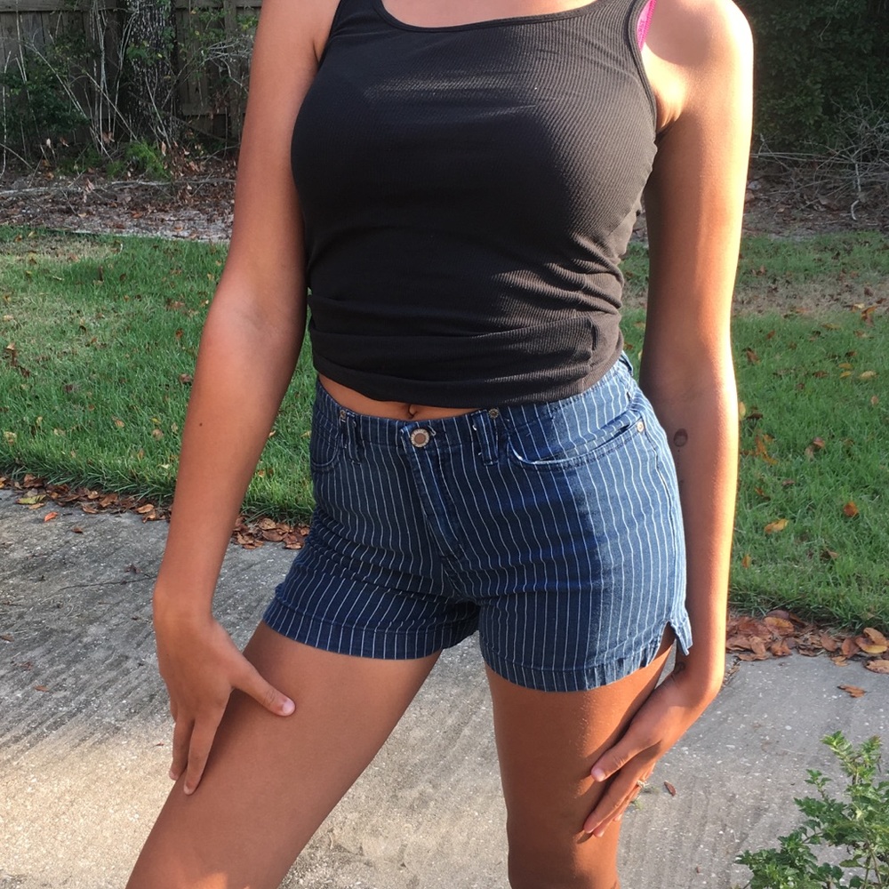 Blue stripped shorts